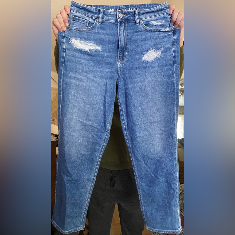 American Eagle Mom Straight Jean